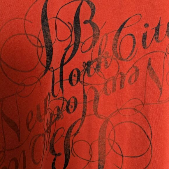 Vintage Johnny Blaze T-Shirt XL Red Black NYC Graphic Wrap Front to Back 90s Sty - Picture 5 of 12